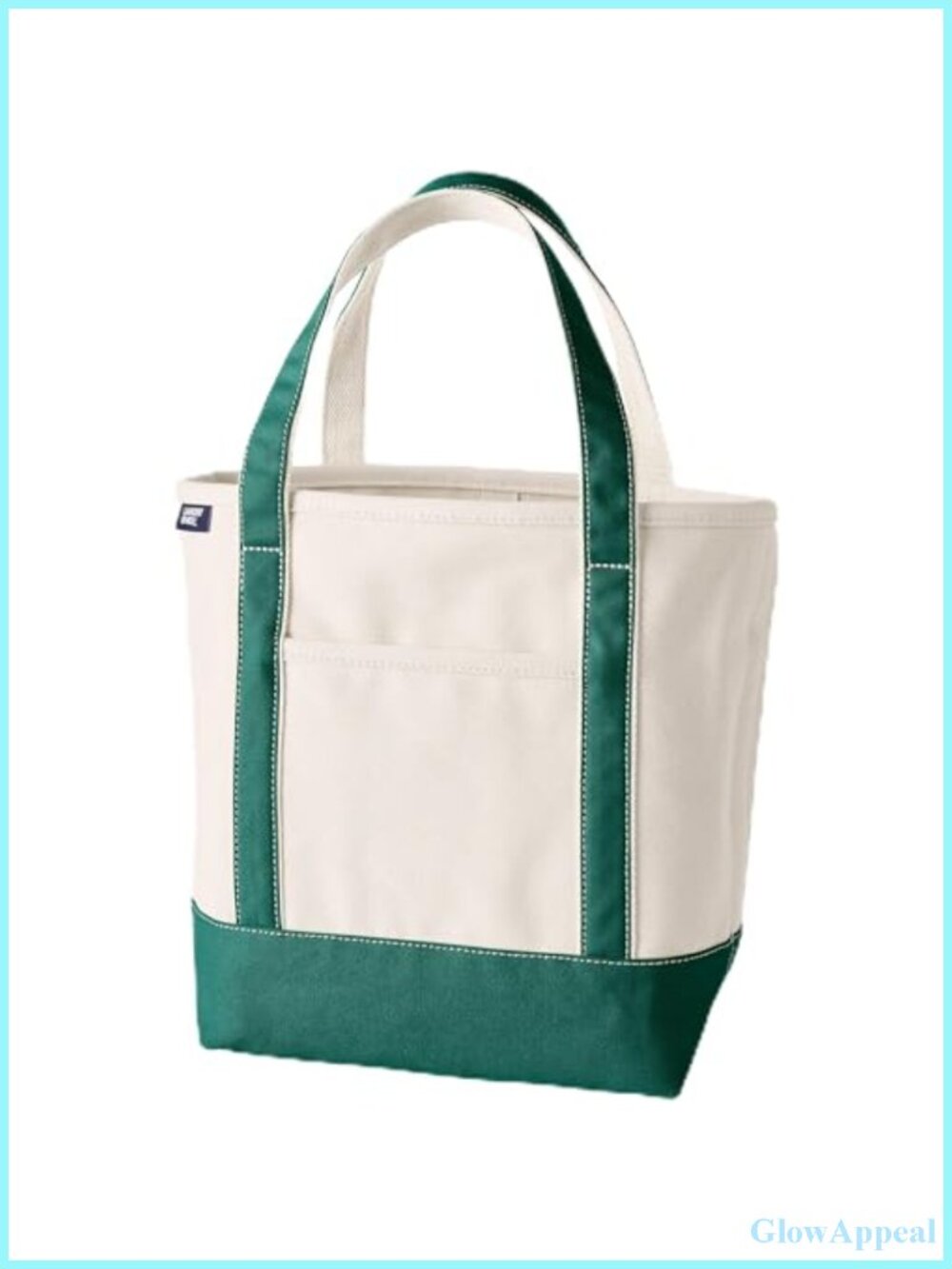 Canvas Tote Bag with 5 Pockets, Laptop & Water Bottle Holder, Structured Base